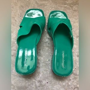 Jeffrey Campbell "Bubblegum" green jellies